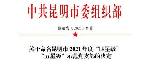 昆明市紀委市監委網站 要聞關注 學精神抓落實 點亮支部建設 四顆星