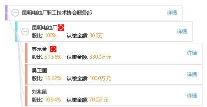 昆明電池廠職工技術協會服務部 工商信息 信用報告 財務報表 電話地址查詢 天眼查