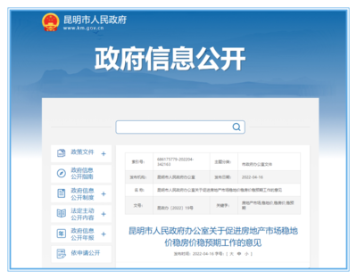 剛剛發布!昆明樓市重磅意見!