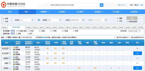 武漢解封 今天將有520余人乘火車抵達云南 武漢至昆明高鐵多趟售罄,僅有少量余票